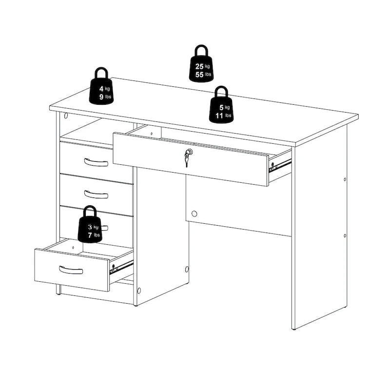 Bureau 5 tiroirs Skylar de Porch & Den