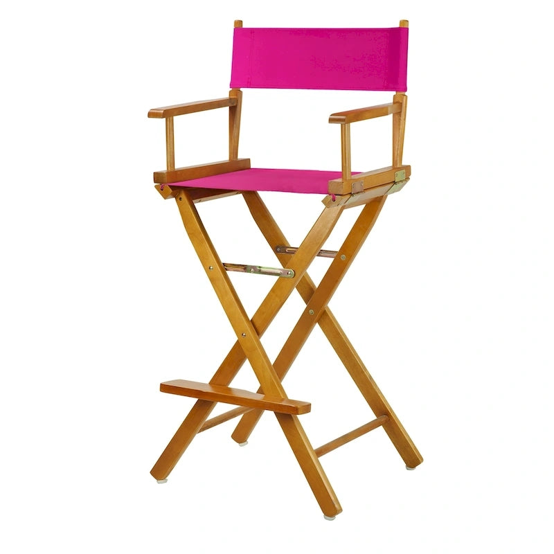 Chaise de réalisateur 76 cm en chêne miel