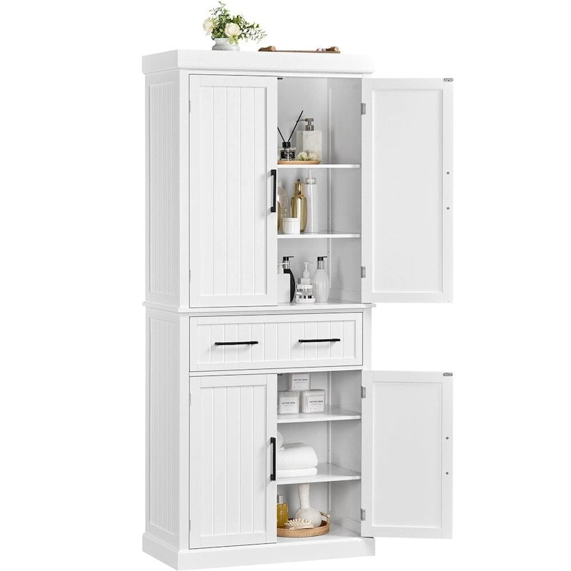 Meuble de rangement de cuisine en bois Yaheetech avec portes et étagères